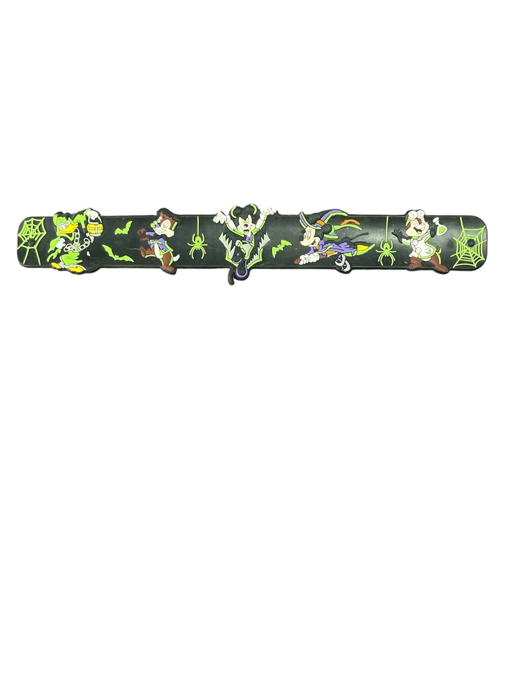 Disney Black and Neon Green Halloween Character Slap Bracelet